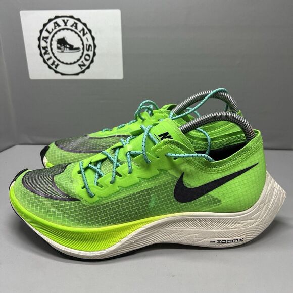 Nike ZoomX Vaporfly Next% Electric Green Running AO4568-300 Men Size 7 Preowned